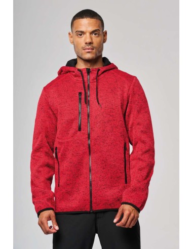 P-PA365-MEN'S HEATHER HOODED JACKET
